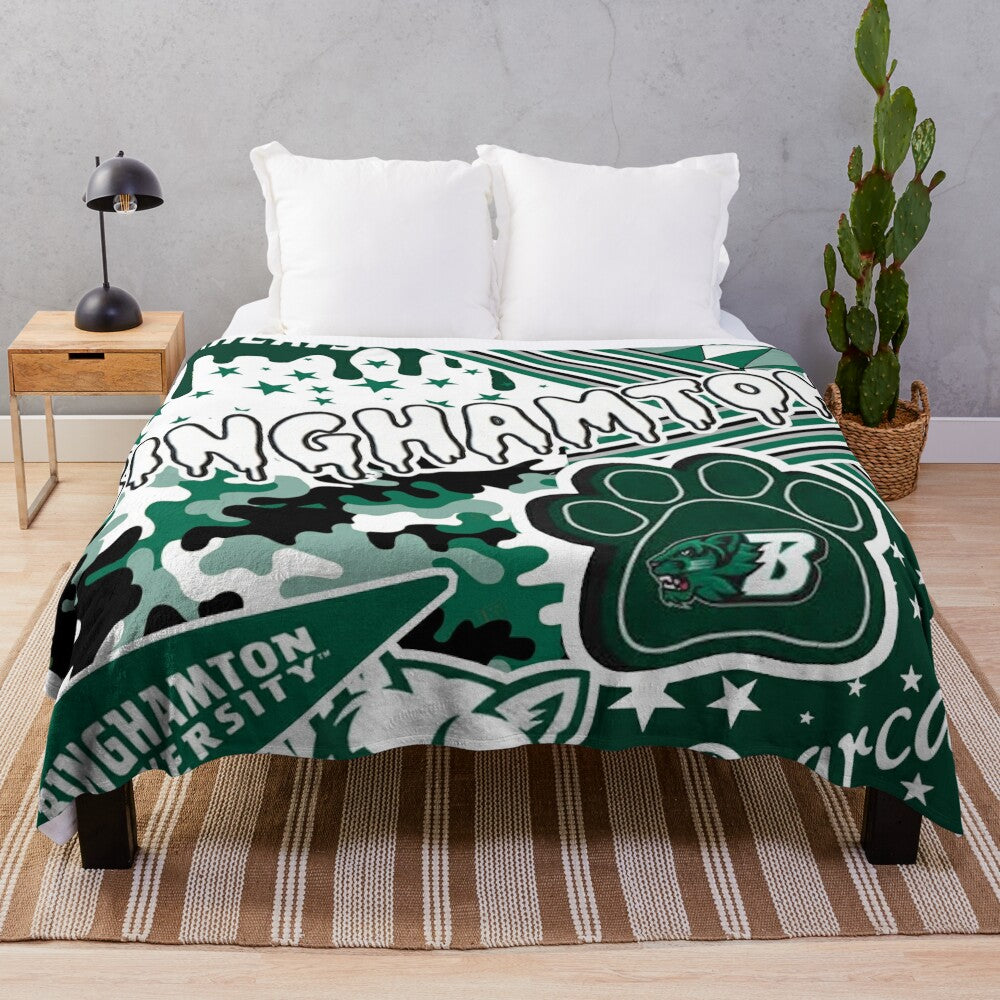 Binghamton University Plush Blanket