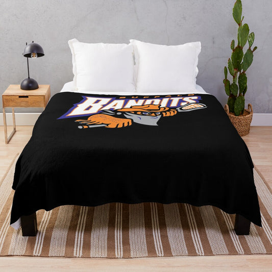 Buffalo Bandits plush blanket with team logo