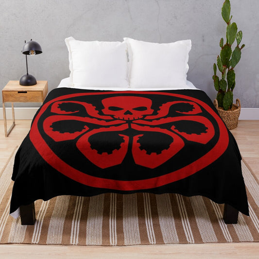 Hydra-inspired plush blanket