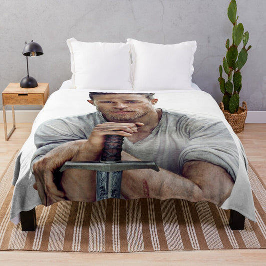 Charlie Hunnam inspired plush blanket