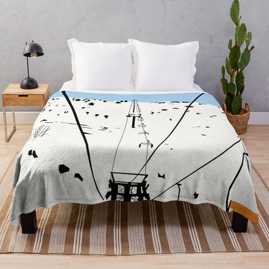 Ski Plush Blanket for Outdoor Activities