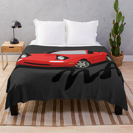 Miata NA inspired plush blanket