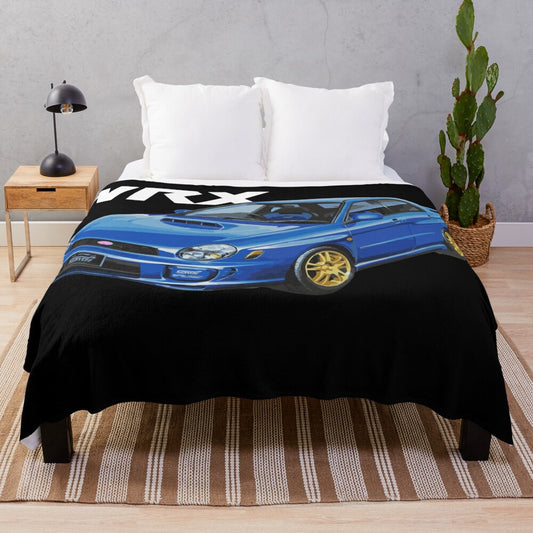 Subaru WRX Rally-Inspired Plush Blanket