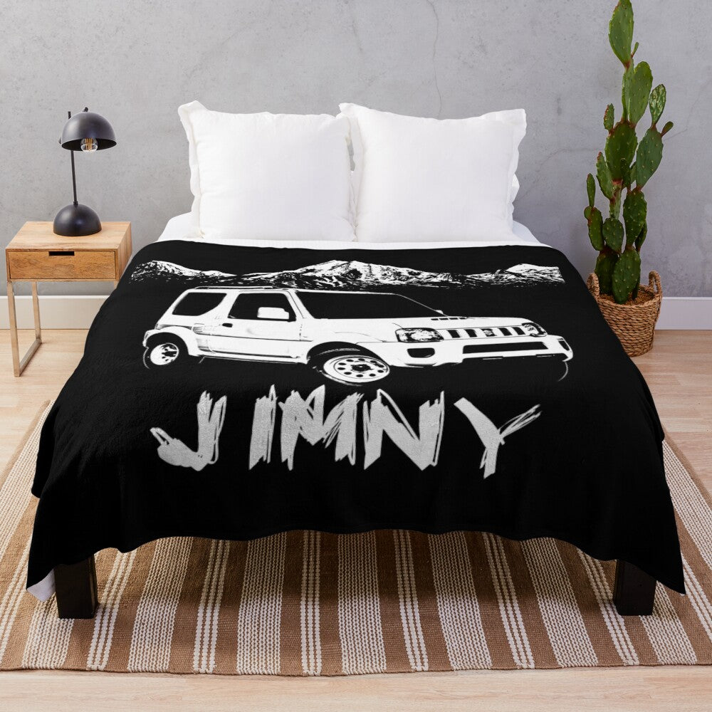 Suzuki Jimny 4WD plush blanket for cozy adventures