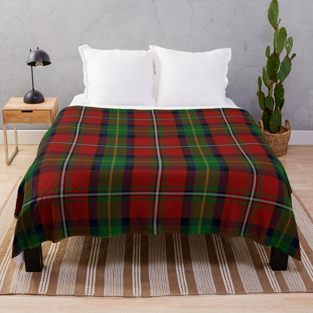 Boyd Clan Tartan Plush Blanket