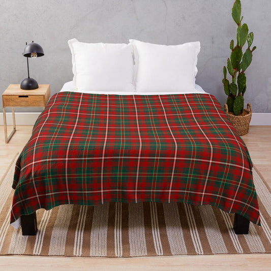 Clan Hay tartan plush blanket