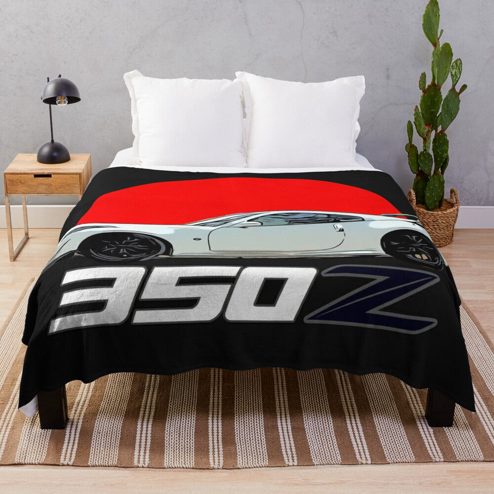 Soft and plush 350z-inspired blanket