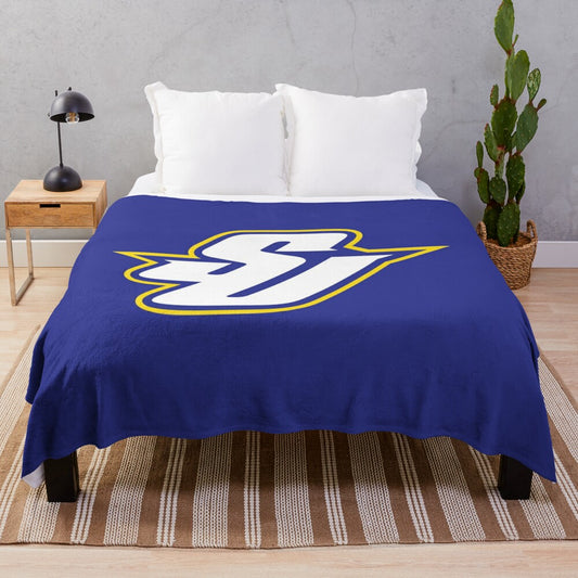 Spalding University plush blanket