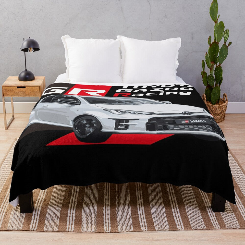 Toyota GR Yaris Gazoo Racing Plush Blanket