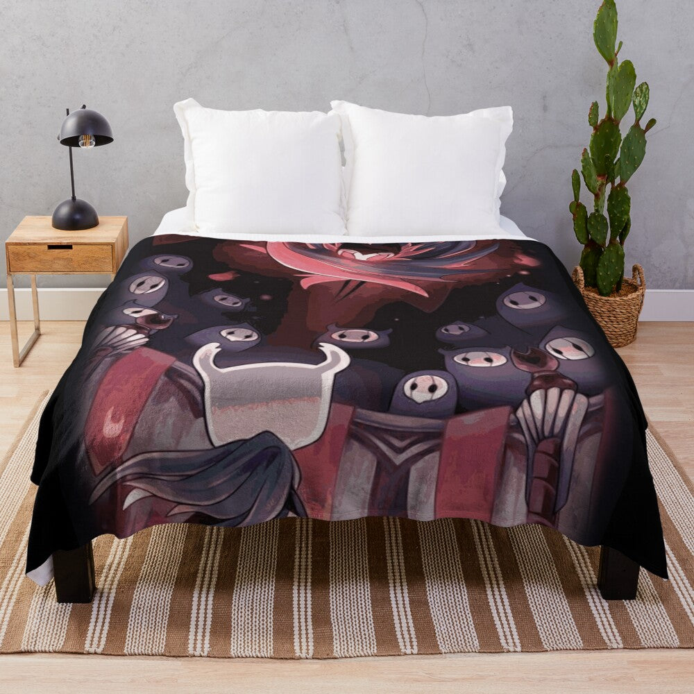 Hollow Knight The Knight Facing Master Grimm Plush Blanket