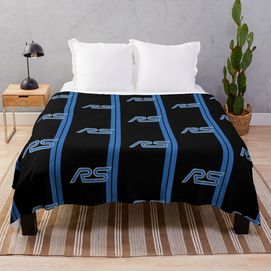 Ford Focus RS Plush Blanket with Racing Stripes