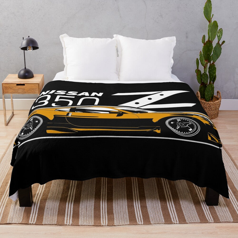 Nissan 350Z Inspired Plush Blanket