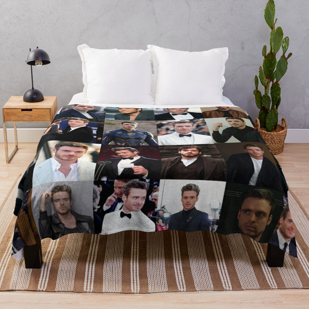 Richard Madden inspired plush blanket with soft, warm material