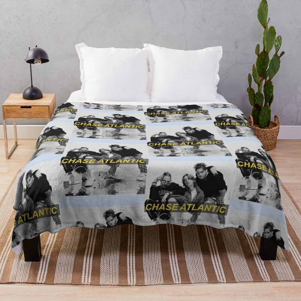 Chase Atlantic-inspired plush blanket