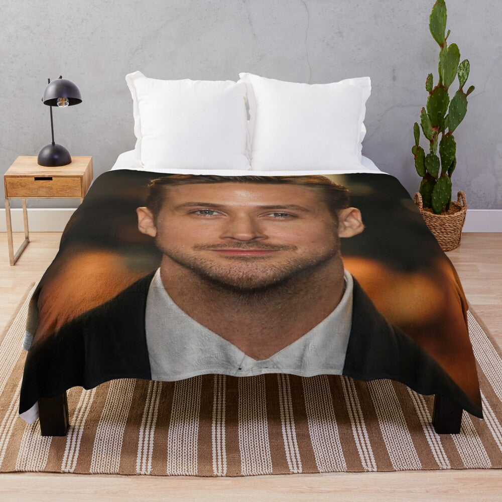 Ryan Gosling Inspired Plush Blanket