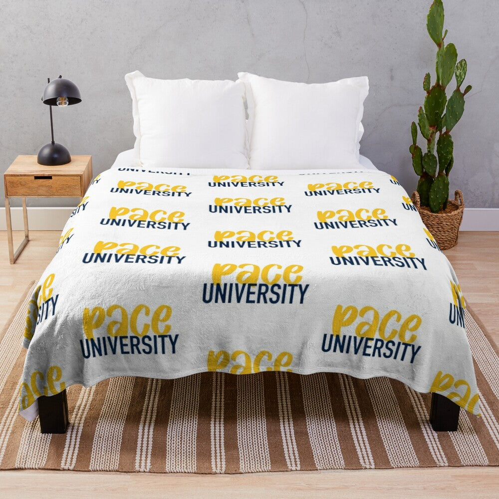 Pace University Plush Blanket with Soft, Warm Fabric