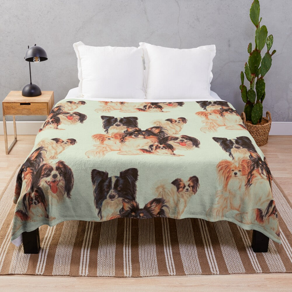 Papillon Montage Plush Blanket