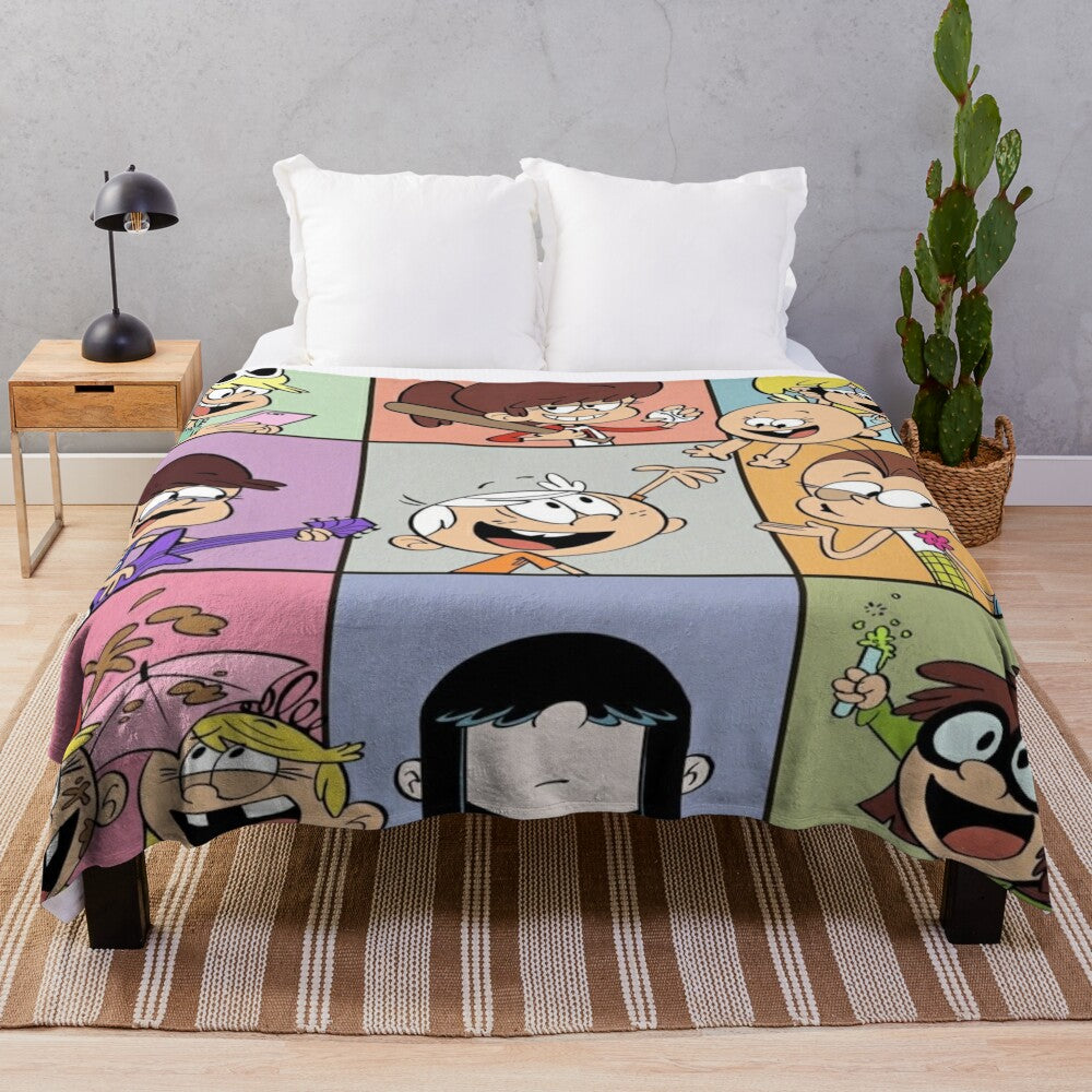 The Loud House inspired plush blanket for kids