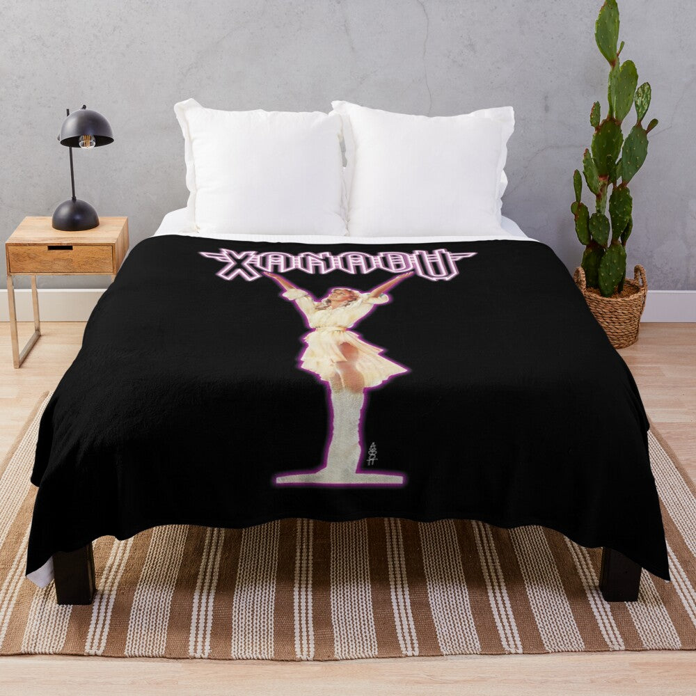 Olivia Newton-John inspired Xanadu plush blanket