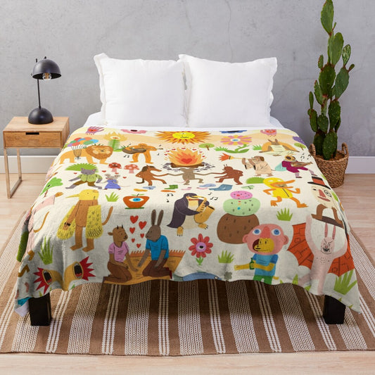 Colorful and plush blanket for a cozy and comfortable experience