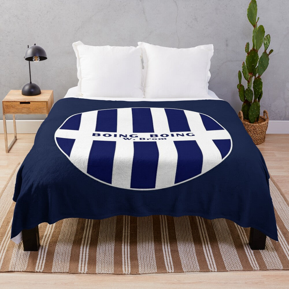 West Bromwich Albion Plush Blanket with Boing Boing Design