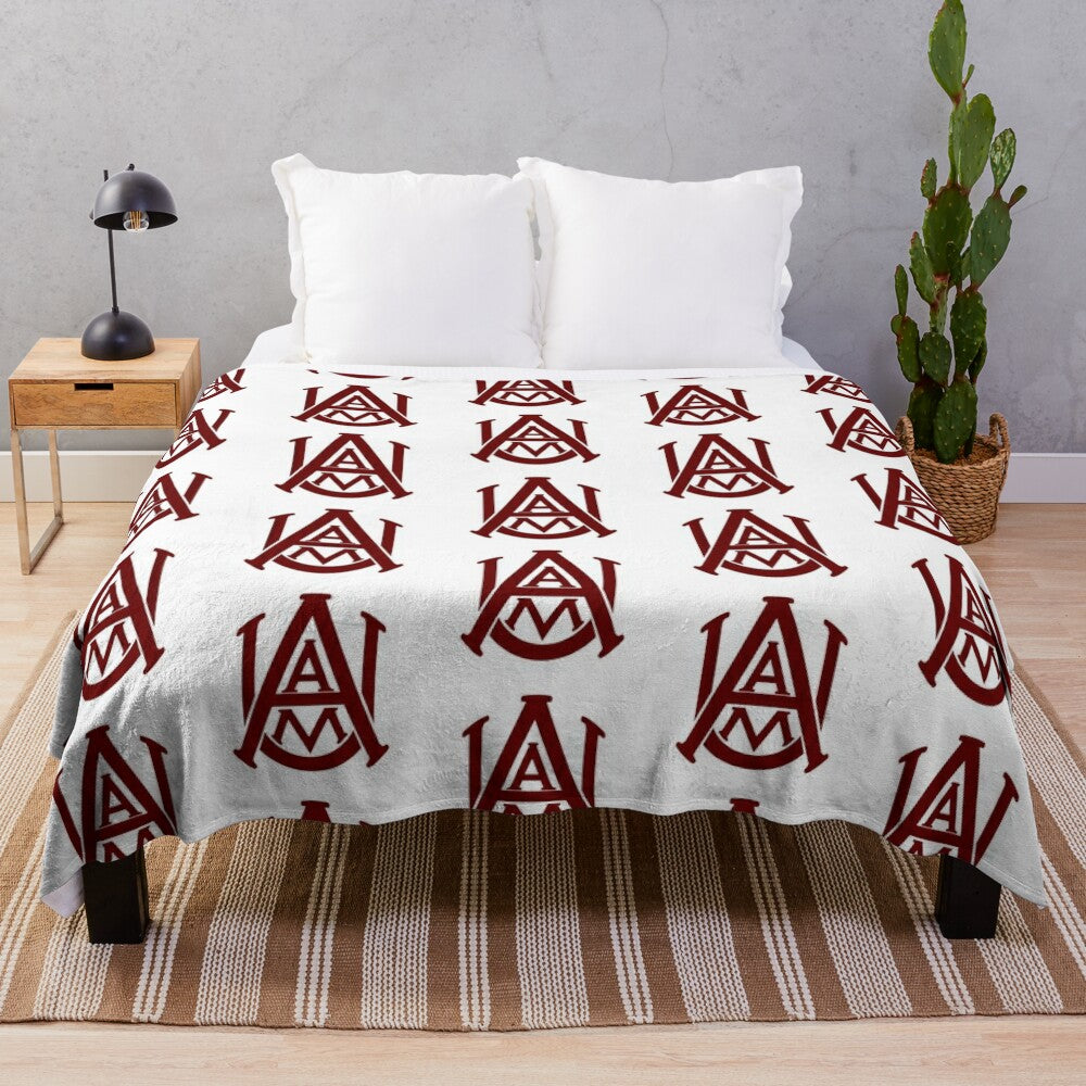 Alabama A&M Bulldogs plush blanket