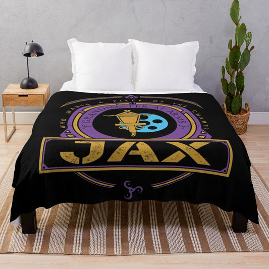 Limited edition plush blanket featuring League of Legends inspired design