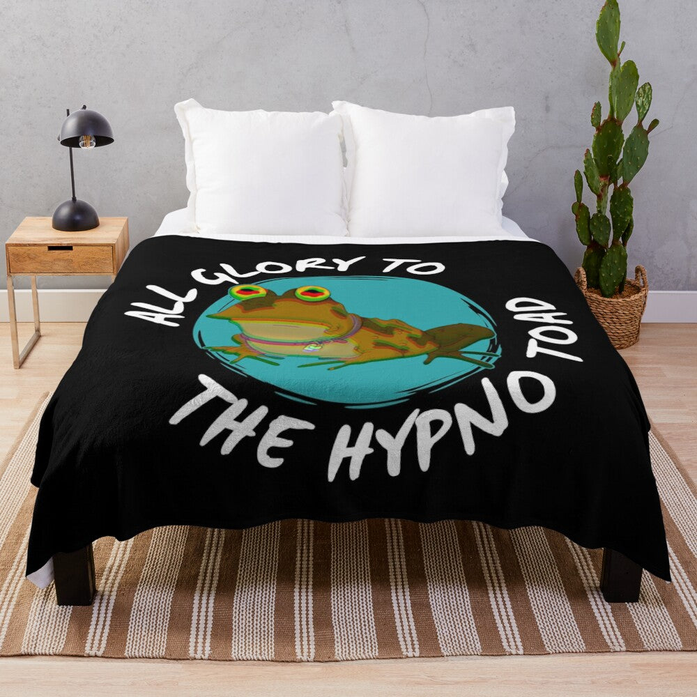 Hypnotoad plush blanket featuring the iconic alien character from the Futurama comedy TV show