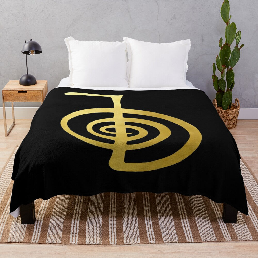 Cho Ku Rei Reiki Healing Power Symbol Plush Blanket