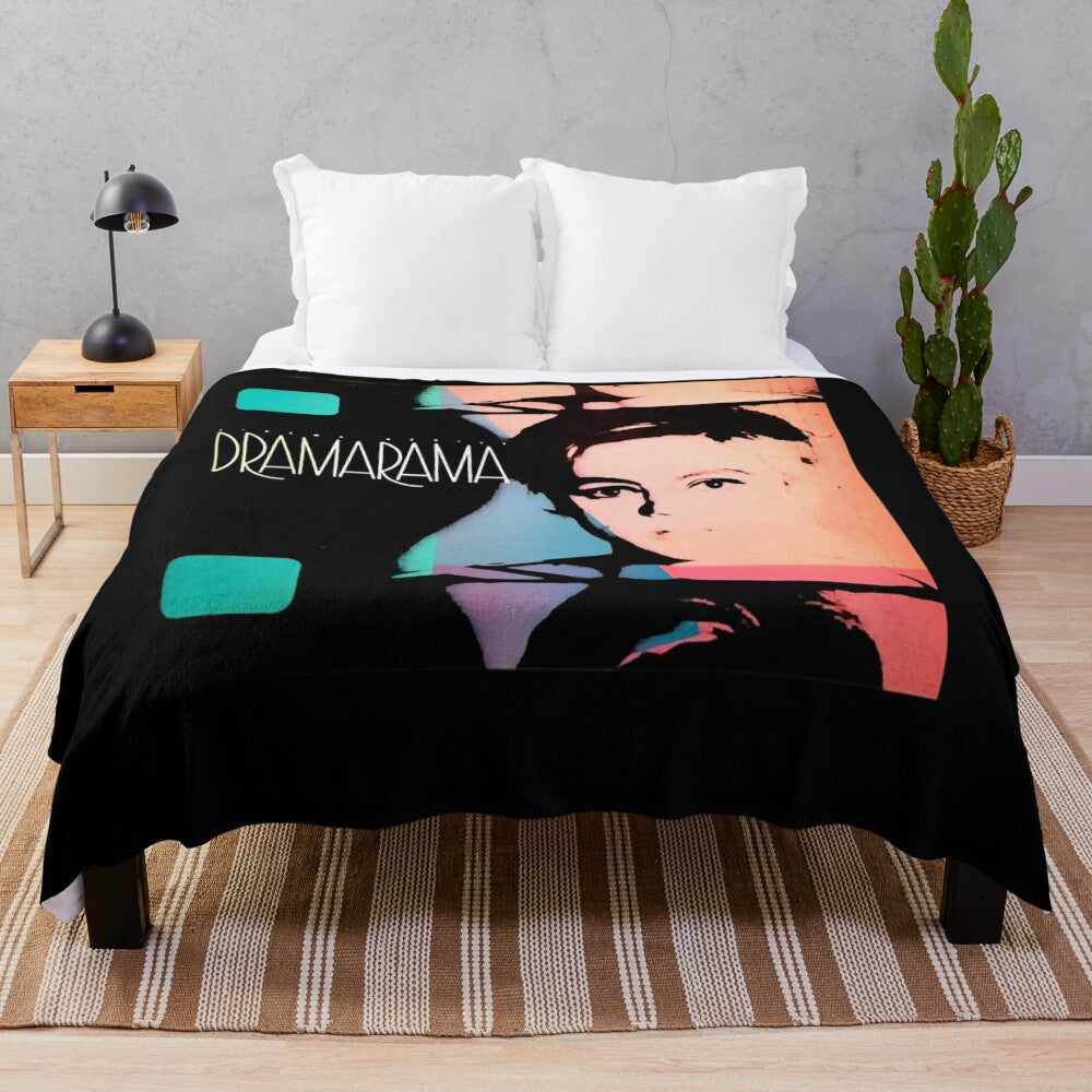 Cozy plush blanket featuring retro alternative rock design