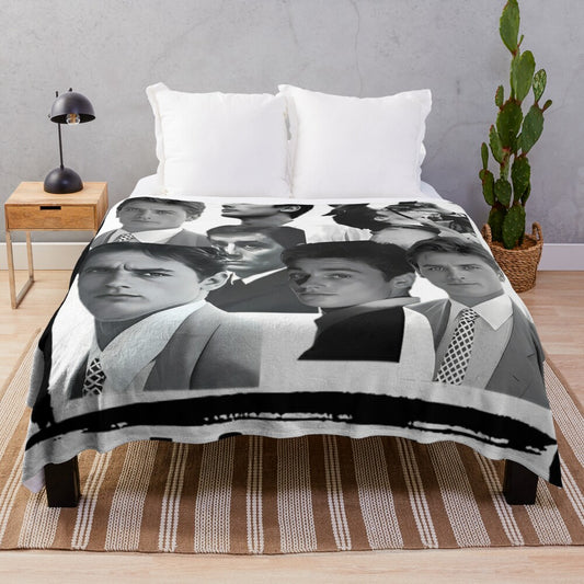 Alain Delon Pop Art Plush Blanket