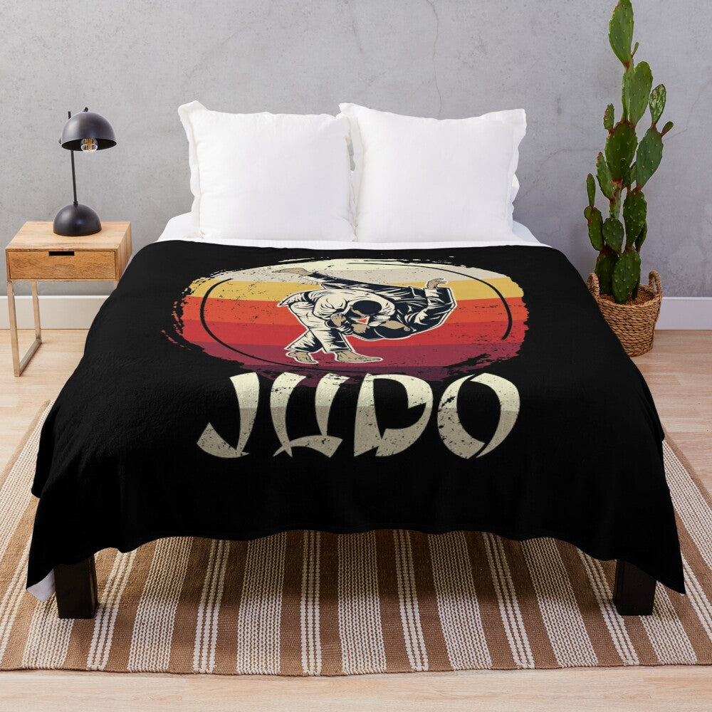 Retro plush judo blanket