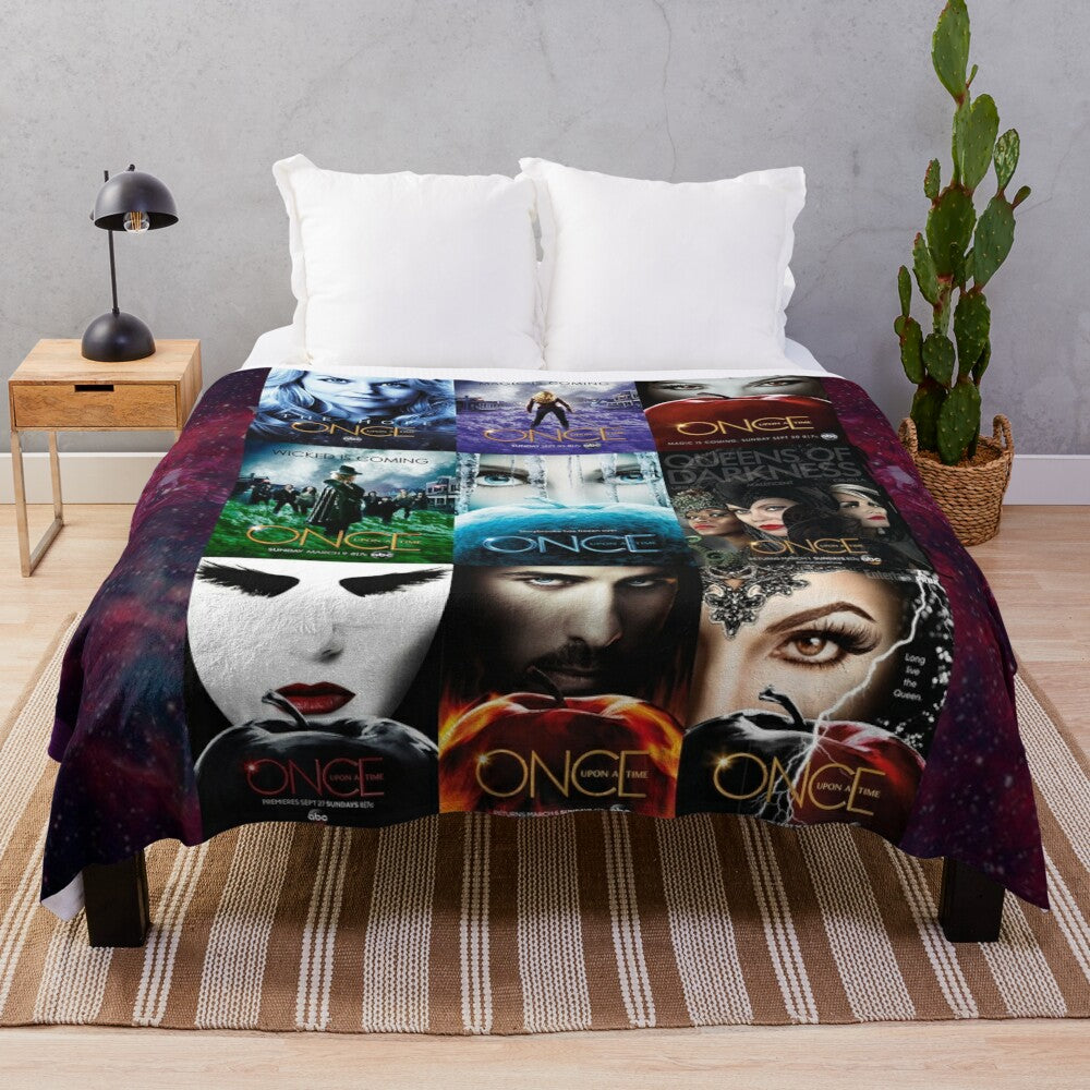 Plush blanket featuring Once Upon a Time's Evil Queen design