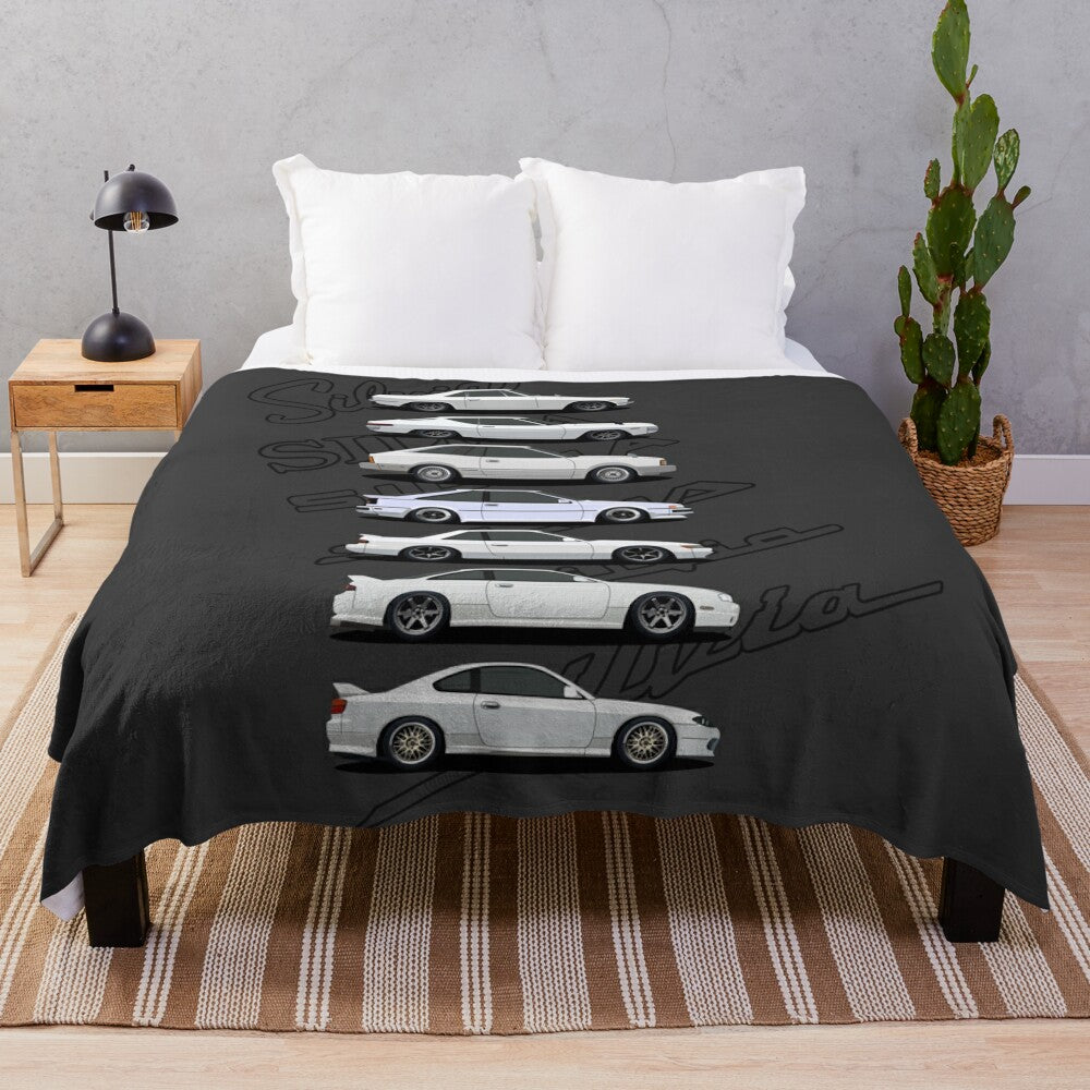 Nissan Silvia Generations inspired plush blanket