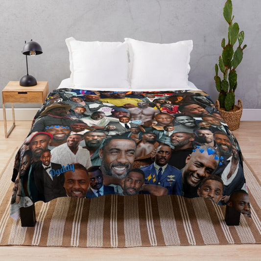 Idris Elba inspired plush blanket