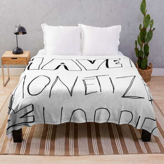 Cozy plush blanket with the message "You Don't Have To Monetize Your Hobbies"