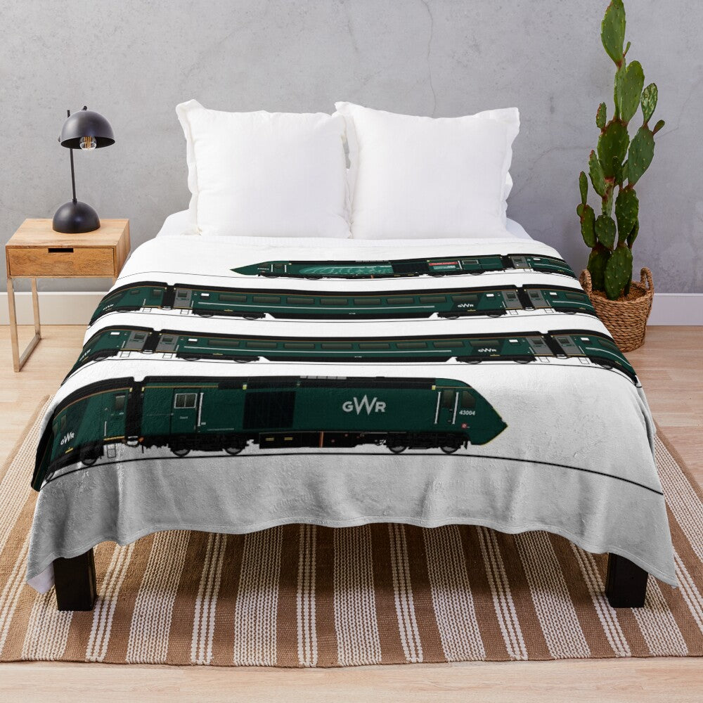 GWR HST Intercity 125 Inspired Plush Blanket