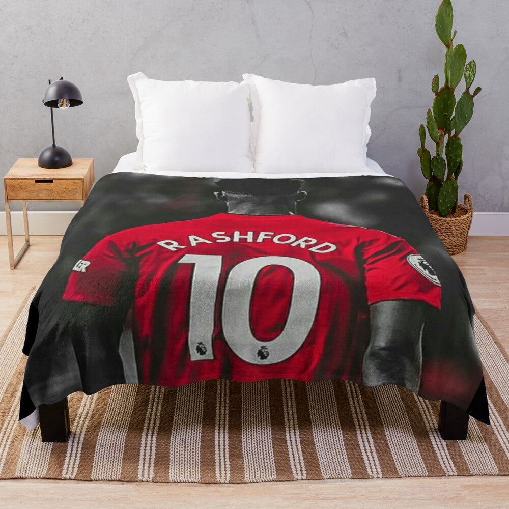 Marcus Rashford inspired plush blanket