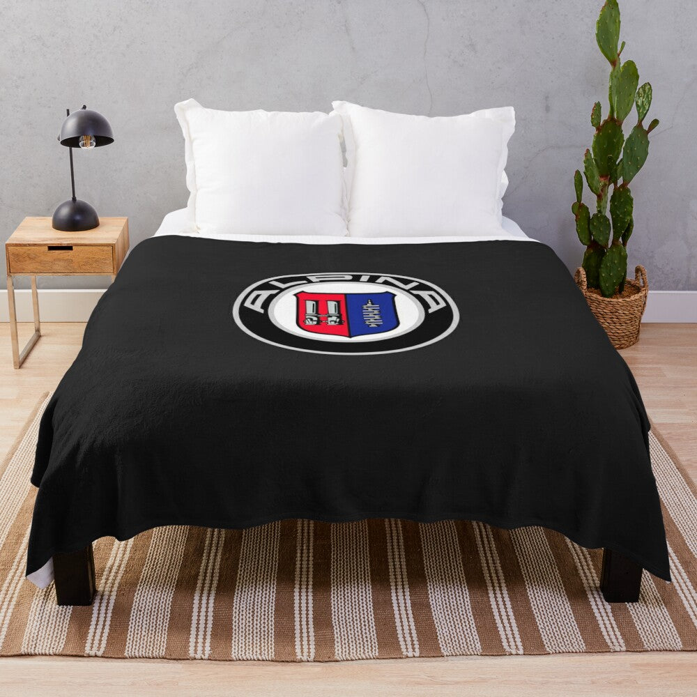 Alpina Logo Plush Blanket