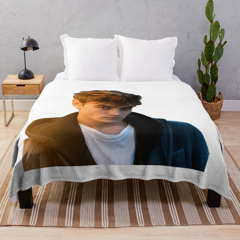 Soft and snuggly plush blanket featuring Gabriel Guevara, the popular Netflix star