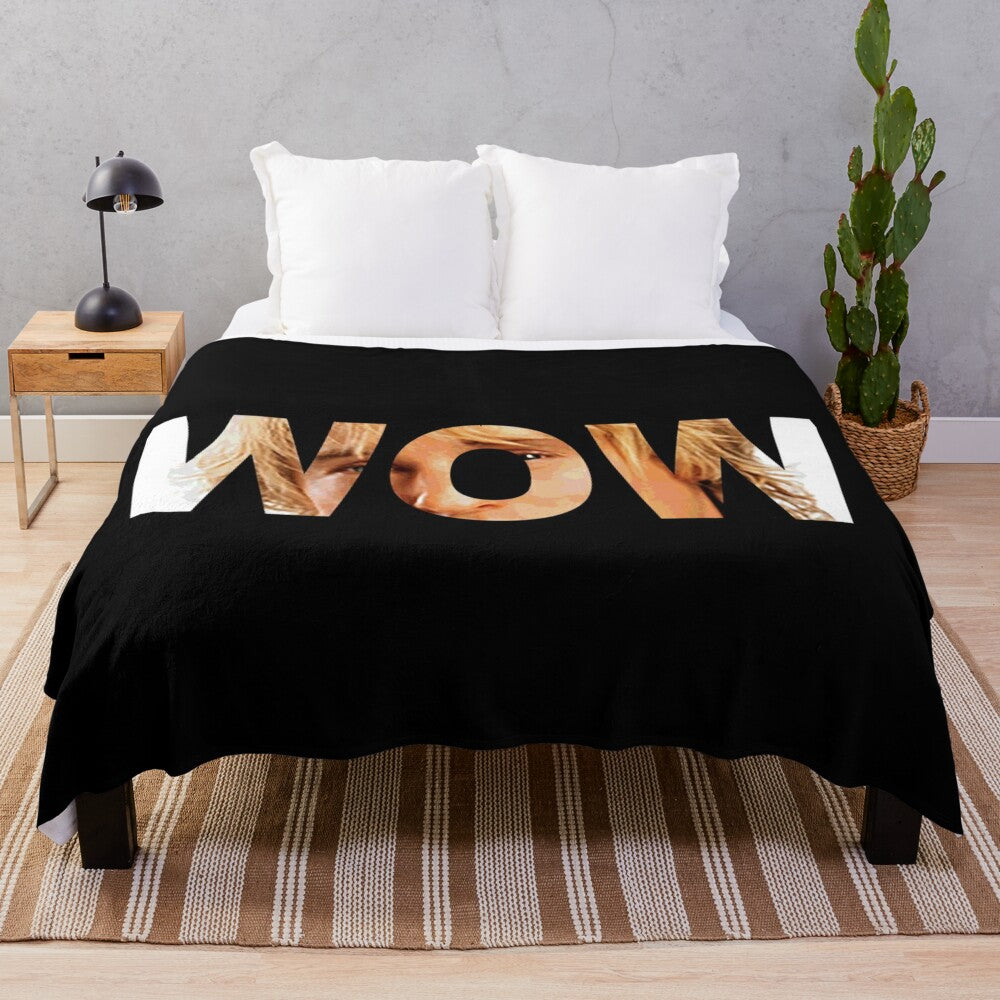 Owen Wilson "Wow" inspired plush blanket