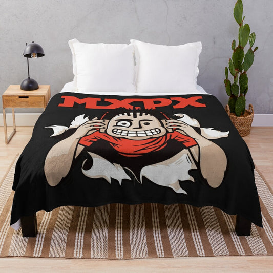 Cozy mxpx music-inspired plush blanket