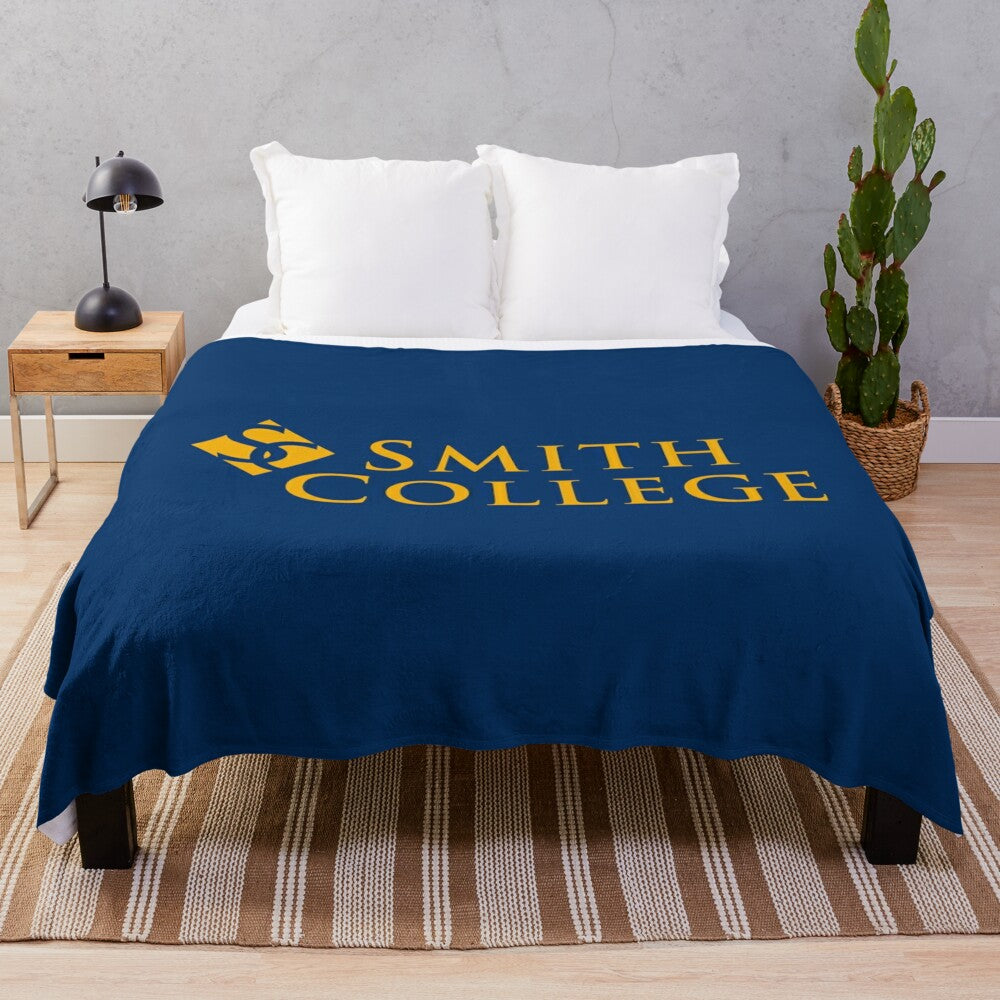 Smith College plush blanket, ideal for college students and dorms