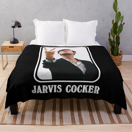 Jarvis Cocker Inspired Plush Blanket for Pulp Fans