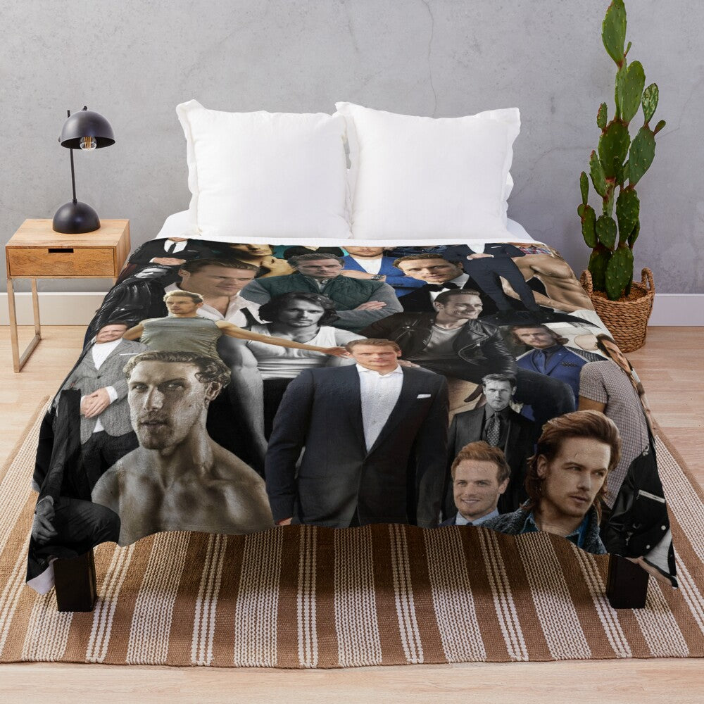 Sam Heughan Plush Blanket