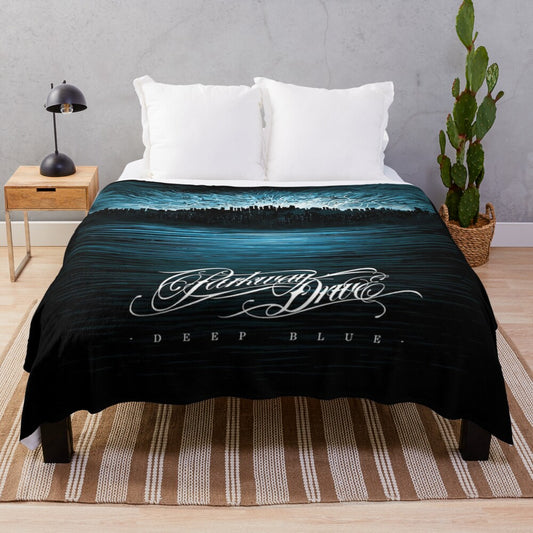 Parkway Drive Deep Blue Plush Blanket