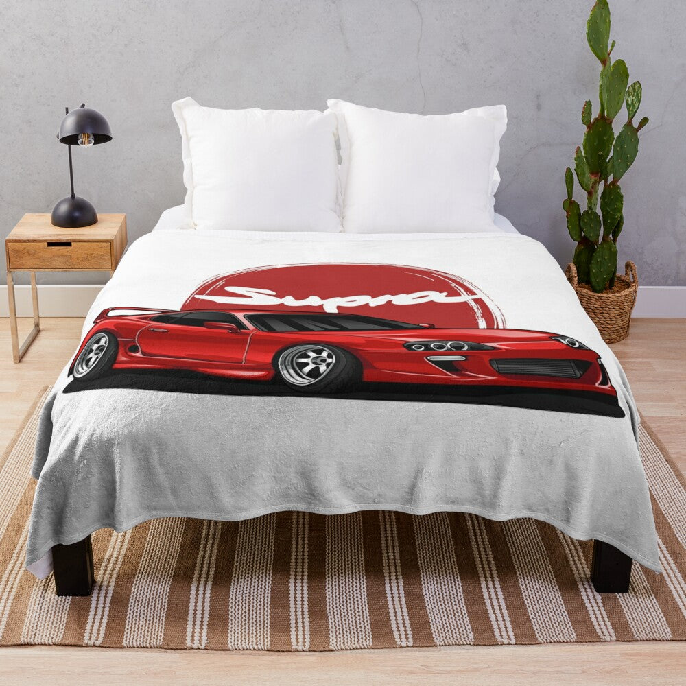 Supra MK-4 red candy plush blanket