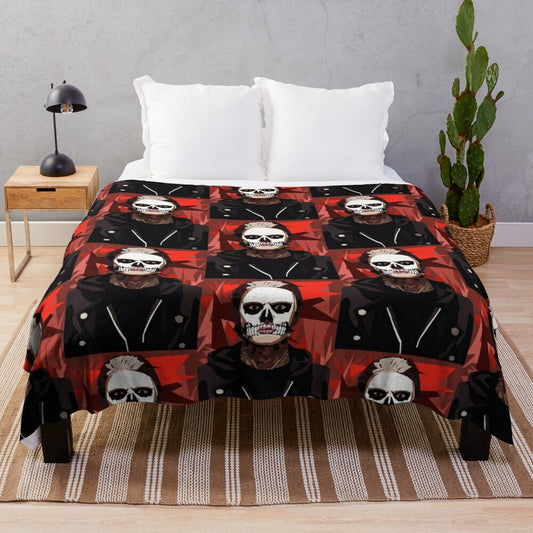 Tate Langdon inspired plush blanket with American Horror Story Murder House design