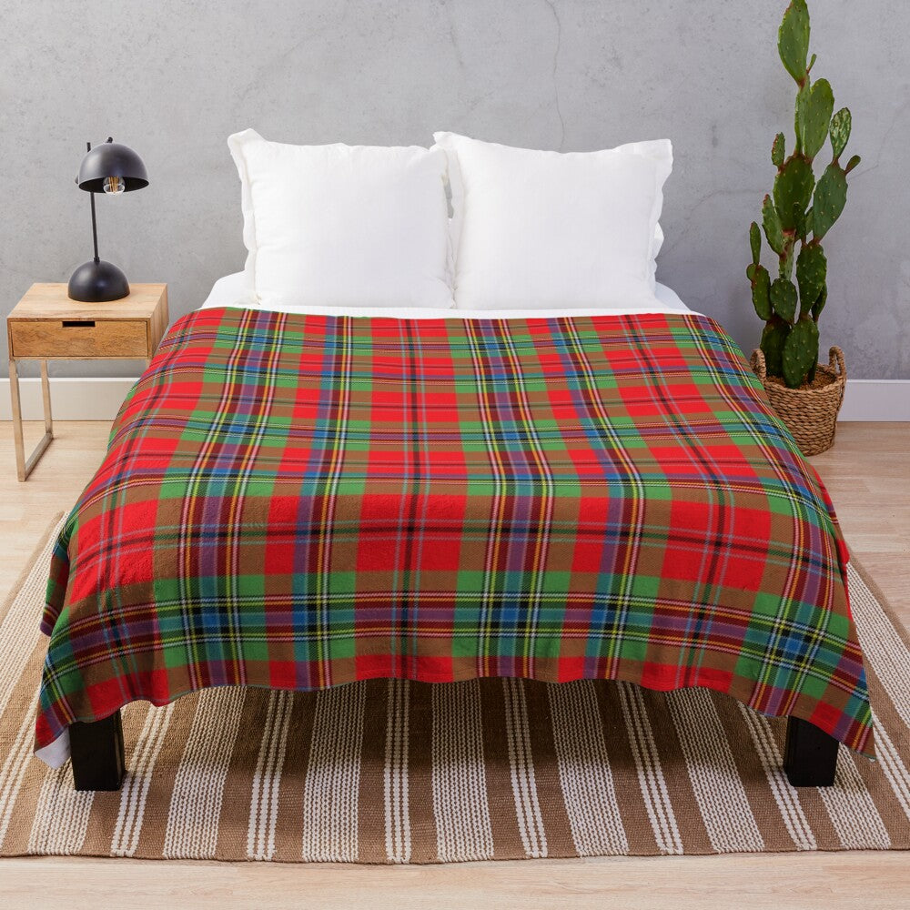 Maclean Tartan Inspired Plush Blanket