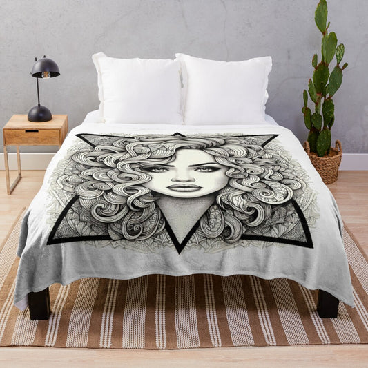 Taylor Swift Zentangle Art Plush Blanket